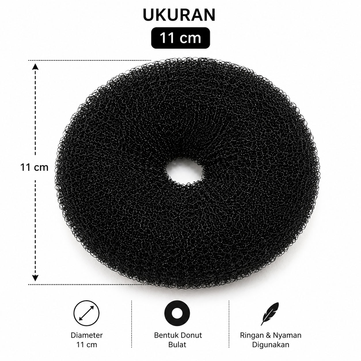Donut Hairbun 11 CM